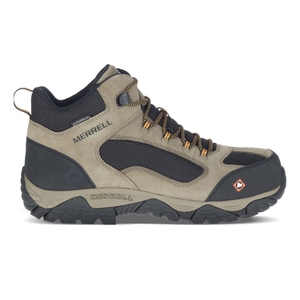 Bottes de Securite Merrell Moab Onset Mid Waterproof Comp Toe Vert Olive/Noir Homme | Z.I.VKGT